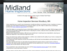 Tablet Screenshot of midlandinspections.com